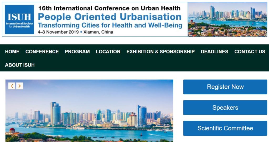 Pre-Conference Workshop, Urban Health, Xiamen, China