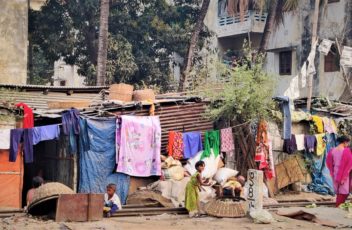 Generations of women in slums in a snap